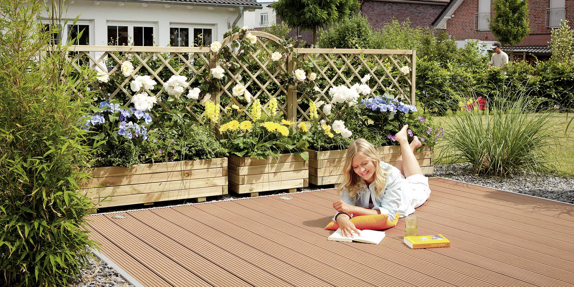 Gartengestaltung Terrasse mit HolzLand Köster