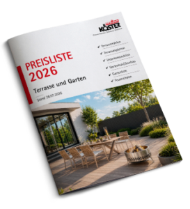 Preisliste 2026 für Terrasse und Garten, HolzLand Köster in Emmerke bei Hildesheim, Hannover, Alfeld, Peine