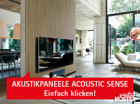 Akustikpaneele Acoustic Sense, HolzLand Köster in Emmerke
