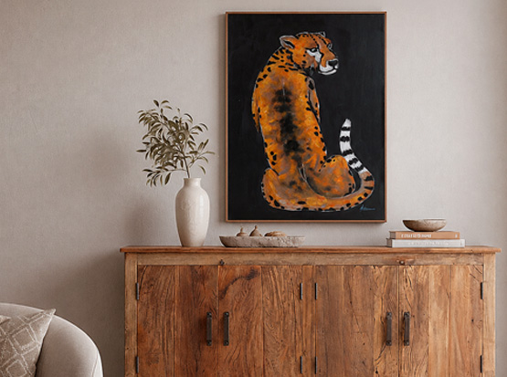 Leinwandbild Leopard, 70 x 100 cm, Druck auf Leinwand bei HolzLand Köster in Emmerke bei Hildesheim, Hannover, Alfeld, Peine