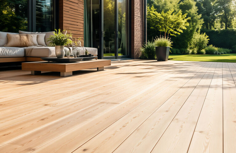 Terrasse aus Kanadischer Douglasie, HolzLand Köster in Emmerke bei Hildesheim, Hannover, Alfeld, Peine